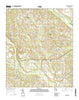 Oak Park Georgia Current topographic map, 1:24000 scale, 7.5 X 7.5 Minute, Year 2014