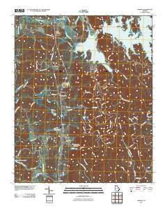 Oakman Georgia Historical topographic map, 1:24000 scale, 7.5 X 7.5 Minute, Year 2011