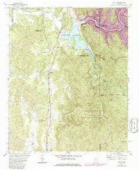 Oakman Georgia Historical topographic map, 1:24000 scale, 7.5 X 7.5 Minute, Year 1971