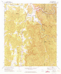 Oakman Georgia Historical topographic map, 1:24000 scale, 7.5 X 7.5 Minute, Year 1971