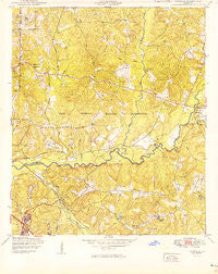 Ochillee Georgia Historical topographic map, 1:24000 scale, 7.5 X 7.5 Minute, Year 1949