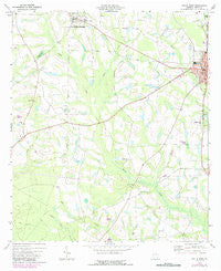 Ocilla West Georgia Historical topographic map, 1:24000 scale, 7.5 X 7.5 Minute, Year 1973