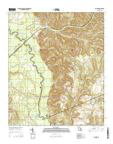 Oconee Georgia Current topographic map, 1:24000 scale, 7.5 X 7.5 Minute, Year 2014