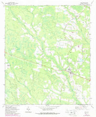 Odum Georgia Historical topographic map, 1:24000 scale, 7.5 X 7.5 Minute, Year 1971