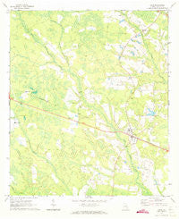 Odum Georgia Historical topographic map, 1:24000 scale, 7.5 X 7.5 Minute, Year 1971