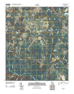 Oliver Georgia Historical topographic map, 1:24000 scale, 7.5 X 7.5 Minute, Year 2011