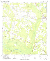 Oliver Georgia Historical topographic map, 1:24000 scale, 7.5 X 7.5 Minute, Year 1978