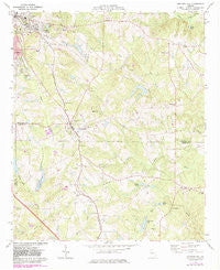 Orchard Hill Georgia Historical topographic map, 1:24000 scale, 7.5 X 7.5 Minute, Year 1973