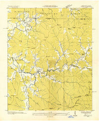 Osborn Georgia Historical topographic map, 1:24000 scale, 7.5 X 7.5 Minute, Year 1935