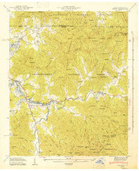 Osborn Georgia Historical topographic map, 1:24000 scale, 7.5 X 7.5 Minute, Year 1943