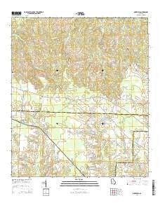 Osierfield Georgia Current topographic map, 1:24000 scale, 7.5 X 7.5 Minute, Year 2014