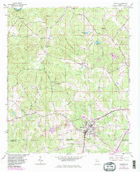 Palmetto Georgia Historical topographic map, 1:24000 scale, 7.5 X 7.5 Minute, Year 1954