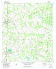 Pavo Georgia Historical topographic map, 1:24000 scale, 7.5 X 7.5 Minute, Year 1978