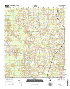 Pebble Hill Georgia Current topographic map, 1:24000 scale, 7.5 X 7.5 Minute, Year 2014