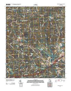 Pendergrass Georgia Historical topographic map, 1:24000 scale, 7.5 X 7.5 Minute, Year 2011