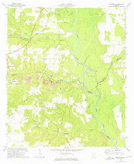 Pennington Georgia Historical topographic map, 1:24000 scale, 7.5 X 7.5 Minute, Year 1972