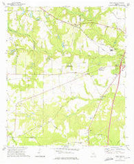 Perry West Georgia Historical topographic map, 1:24000 scale, 7.5 X 7.5 Minute, Year 1972