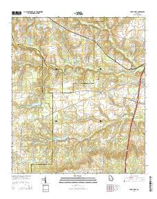 Perry West Georgia Current topographic map, 1:24000 scale, 7.5 X 7.5 Minute, Year 2014