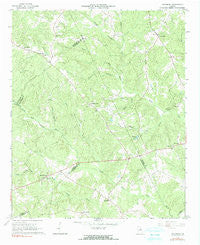 Philomath Georgia Historical topographic map, 1:24000 scale, 7.5 X 7.5 Minute, Year 1966