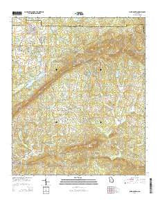 Pine Mountain Georgia Current topographic map, 1:24000 scale, 7.5 X 7.5 Minute, Year 2014