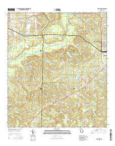 Pine Park Georgia Current topographic map, 1:24000 scale, 7.5 X 7.5 Minute, Year 2014
