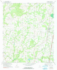 Pinehurst Georgia Historical topographic map, 1:24000 scale, 7.5 X 7.5 Minute, Year 1971