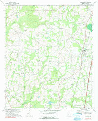 Pinehurst Georgia Historical topographic map, 1:24000 scale, 7.5 X 7.5 Minute, Year 1971