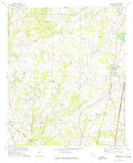 Pinehurst Georgia Historical topographic map, 1:24000 scale, 7.5 X 7.5 Minute, Year 1971