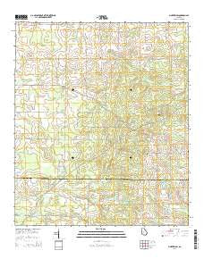 Pineview SW Georgia Current topographic map, 1:24000 scale, 7.5 X 7.5 Minute, Year 2014