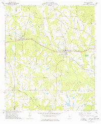 Pitts Georgia Historical topographic map, 1:24000 scale, 7.5 X 7.5 Minute, Year 1974