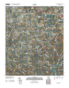 Porterdale Georgia Historical topographic map, 1:24000 scale, 7.5 X 7.5 Minute, Year 2011