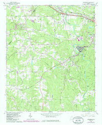 Porterdale Georgia Historical topographic map, 1:24000 scale, 7.5 X 7.5 Minute, Year 1964