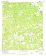 Prattsburg Georgia Historical topographic map, 1:24000 scale, 7.5 X 7.5 Minute, Year 1971