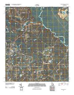 Queensland Georgia Historical topographic map, 1:24000 scale, 7.5 X 7.5 Minute, Year 2011