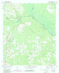 Queensland Georgia Historical topographic map, 1:24000 scale, 7.5 X 7.5 Minute, Year 1972