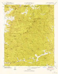 Rabun Bald Georgia Historical topographic map, 1:24000 scale, 7.5 X 7.5 Minute, Year 1946