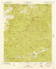 Rabun Bald Georgia Historical topographic map, 1:24000 scale, 7.5 X 7.5 Minute, Year 1946