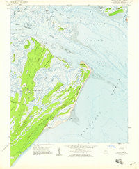 Raccoon Key Georgia Historical topographic map, 1:24000 scale, 7.5 X 7.5 Minute, Year 1957