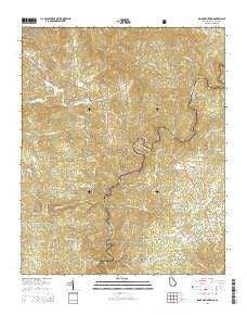 Rainy Mountain Georgia Current topographic map, 1:24000 scale, 7.5 X 7.5 Minute, Year 2014