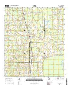 Ray City Georgia Current topographic map, 1:24000 scale, 7.5 X 7.5 Minute, Year 2014