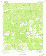 Rayle Georgia Historical topographic map, 1:24000 scale, 7.5 X 7.5 Minute, Year 1971