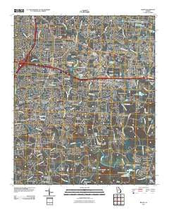 Redan Georgia Historical topographic map, 1:24000 scale, 7.5 X 7.5 Minute, Year 2011