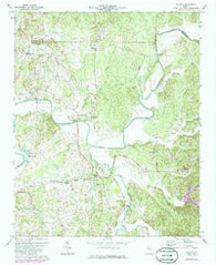 Redbud Georgia Historical topographic map, 1:24000 scale, 7.5 X 7.5 Minute, Year 1972