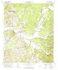 Redbud Georgia Historical topographic map, 1:24000 scale, 7.5 X 7.5 Minute, Year 1972