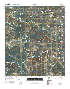 Register Georgia Historical topographic map, 1:24000 scale, 7.5 X 7.5 Minute, Year 2011