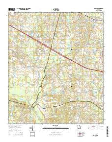 Register Georgia Current topographic map, 1:24000 scale, 7.5 X 7.5 Minute, Year 2014