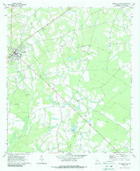 Reidsville East Georgia Historical topographic map, 1:24000 scale, 7.5 X 7.5 Minute, Year 1970