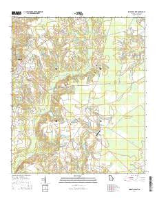 Reidsville East Georgia Current topographic map, 1:24000 scale, 7.5 X 7.5 Minute, Year 2014