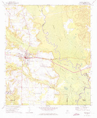 Reynolds Georgia Historical topographic map, 1:24000 scale, 7.5 X 7.5 Minute, Year 1971