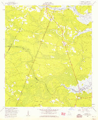 Riceboro Georgia Historical topographic map, 1:24000 scale, 7.5 X 7.5 Minute, Year 1955